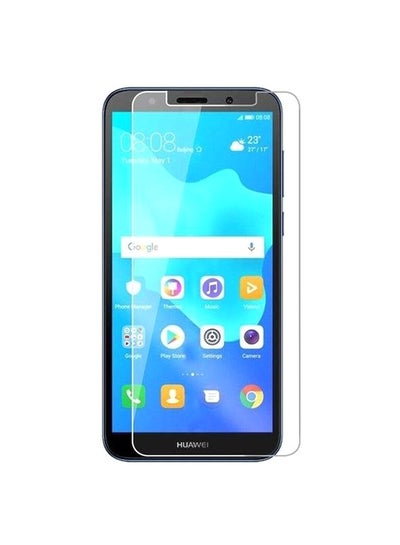 Buy Tempered Glass Screen Protector For Huawei Y6 Prime 2018 Clear in UAE