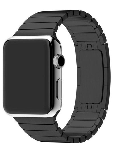 Buy Replacement Steel Band For Apple Watch Series 3/4/5 Black in Saudi Arabia