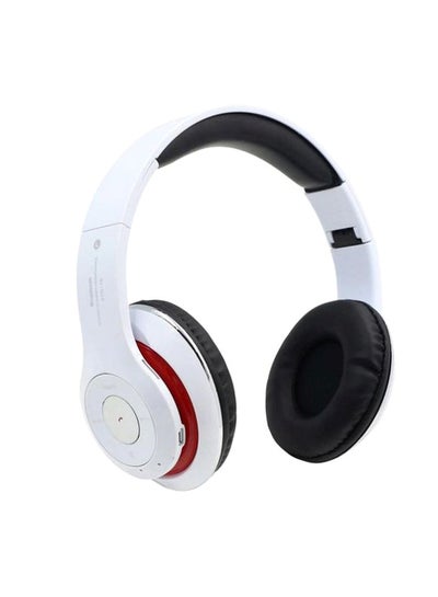 Buy STN-16 Bluetooth Stereo Headphones With Mic White/Black/Red in UAE