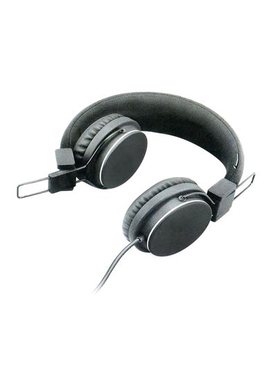 Buy Over-Ear Headphones With Mic Black in Saudi Arabia