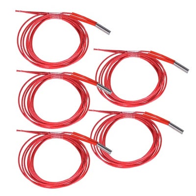 Buy 5-Piece Cartridge Heater Heating Tube 3D Printer Red in UAE