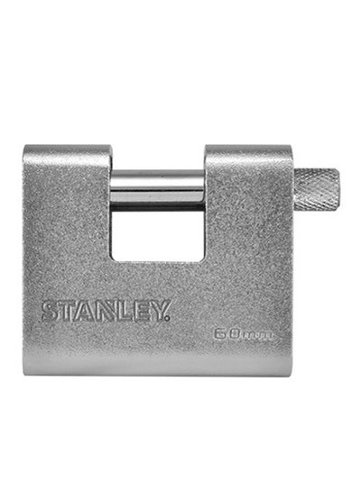 Buy 70mm Solid Brass Rectangular Padlock- S824-640 Silver in UAE