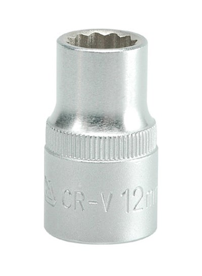 Buy Bihexagonal Socket 12mm 1/2-InchDr YT-1274 Silver in UAE