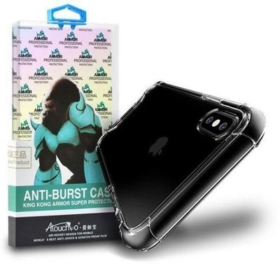 اشتري غطاء حماية واقٍ مع لاصقة حماية للشاشة لهاتف أبل آيفون X شفاف في الامارات