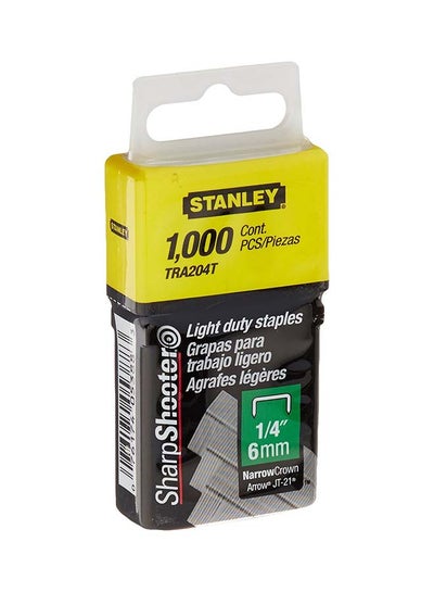 Buy 1000-Piece Staples 6mm Light Duty 1-TRA204T Silver 6mm in UAE