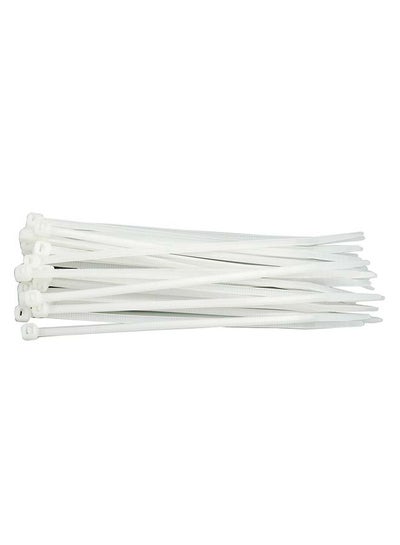 Buy 100-Piece Cable Ties 150x2.5mm White 73883 in UAE