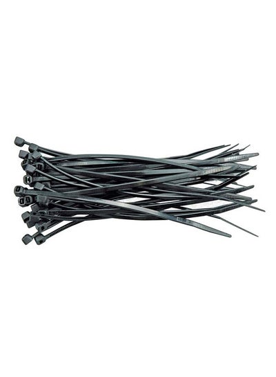 Buy 100-Piece Cable Ties 96x2.5mm Black 73892 in UAE