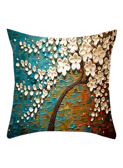 Buy Decorative Printed Soft Pillow Multicolour 45 x 45cm in UAE