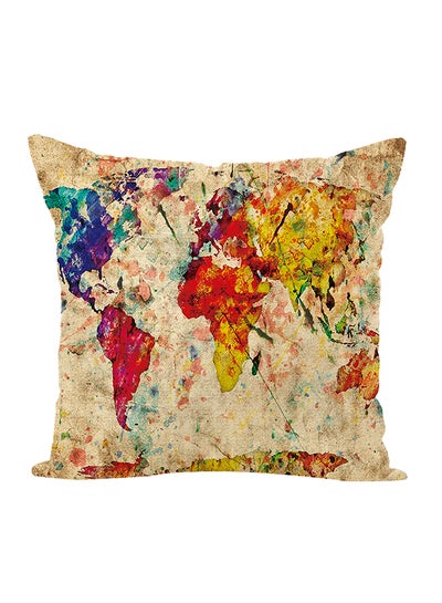 Buy Decorative Floral Printed Pillow Multicolour in Saudi Arabia