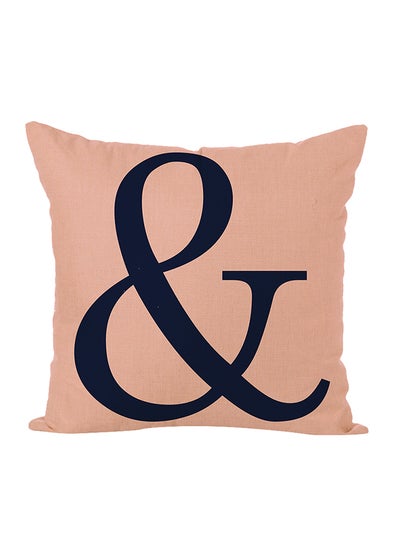 Buy Decorative Letter Printed Pillow Multicolour in Saudi Arabia