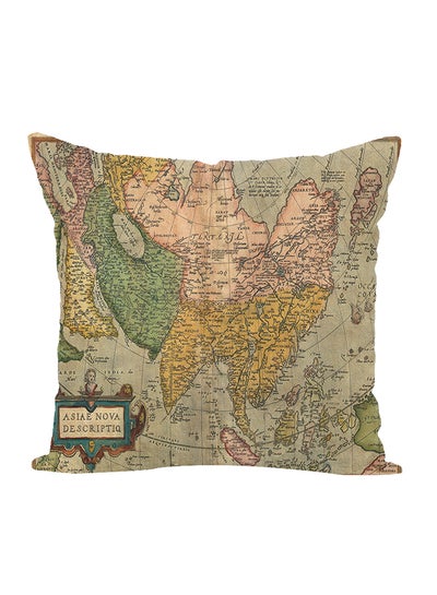 Buy Decorative Printed Soft Pillow Multicolour 45 x 45cm in Saudi Arabia