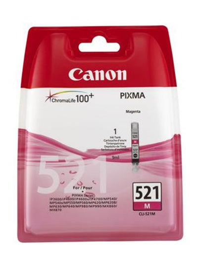 اشتري Canon Ink Cartridge, Magenta [cli-521m] أرجواني في الامارات