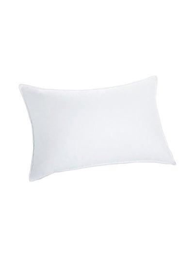 Buy Plain Bed Pillow Set polyester White 68 x 43cm in UAE