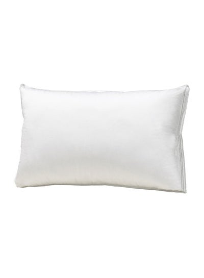 Buy Plain Bed Pillow polyester White 68x43cm in UAE