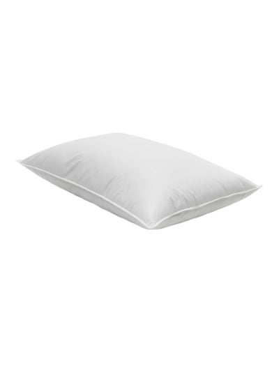 Buy Plain Bed Pillow polyester White 67x43cm in UAE