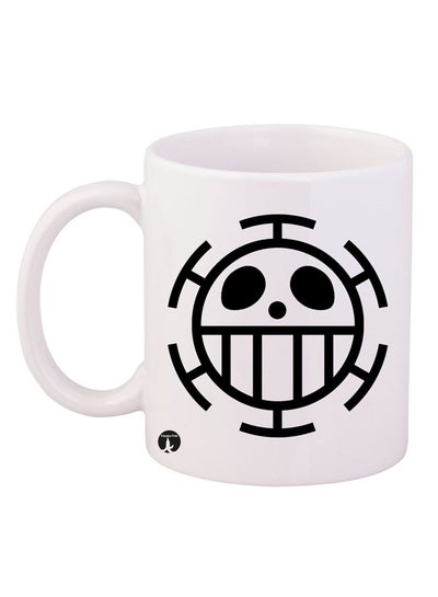 Buy Anime One Piece Design Mug White/Black in Saudi Arabia