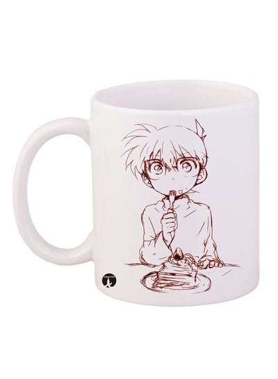 Buy The Anime Detective Conan Mug White/Brown in Saudi Arabia