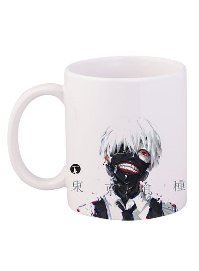 اشتري كوب قهوة مزين بطبعة شخصية من مسلسل الرسوم المتحركة "Tokyo Ghoul" أبيض/أسود/أحمر في السعودية