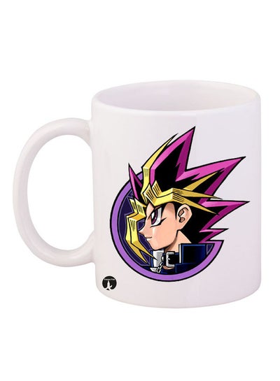 Buy Yu Gi Oh Printed Mug White/Yellow/Pink in Saudi Arabia