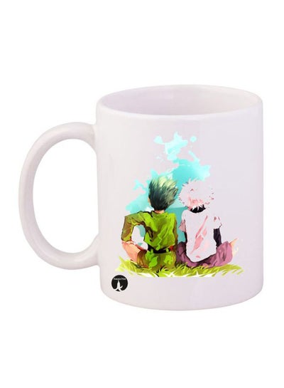 Buy Hunter X Hunter Anime Printed Mug White/Green/Purple in Saudi Arabia