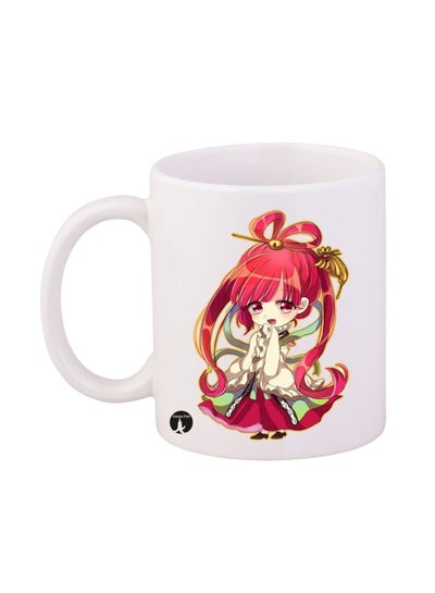 Buy Labyrinth Of Magic Anime Printed Mug White/Red/Beige in Saudi Arabia