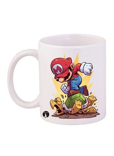 Buy Super Mario Printed Mug White/Red/Blue in Saudi Arabia