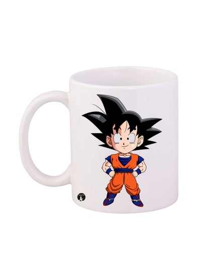 Buy Dragon Ball Printed Mug White/Red/Blue in Saudi Arabia