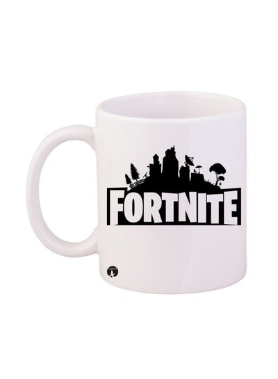 Buy Fortnite Printed Mug White/Black in Saudi Arabia