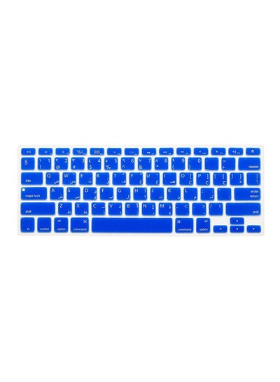 Buy Arabic English Us Keyboard Protector Cover For Apple MacBook Pro Air Retina 13.3-Inch-Inch Blue in UAE