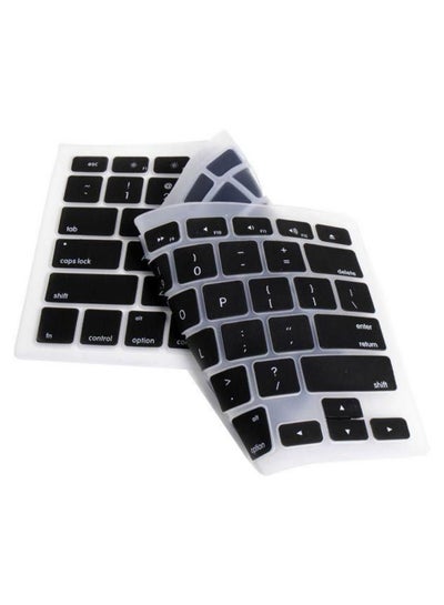 اشتري Silicone Keyboard Cover Skin For Apple MacBook Pro Air Retina 13.3-Inch-Inch أسود في الامارات