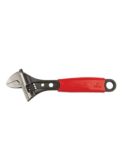 Buy Adjustable Wrench 310mm Cr-V YT-2173 Silver/Red in UAE