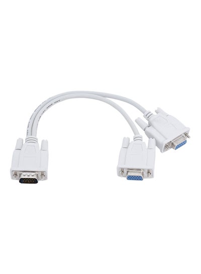 Buy 15 Cm Vga Y Cable White Head in Saudi Arabia