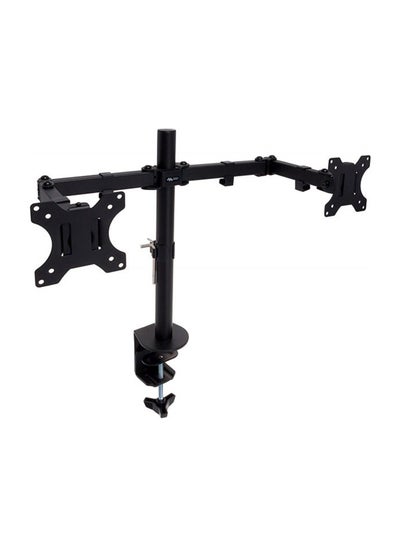 Buy Dual Arm Monitor Floor Mount For Below 32 Inch Black in UAE