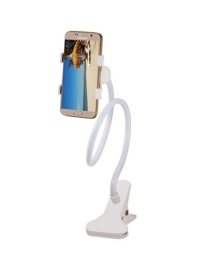 Buy Flexible Lazy Mobile Holder Mount White in UAE