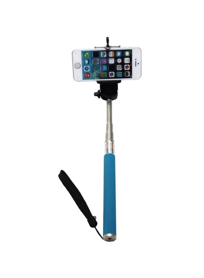 Buy Bluetooth Selfie Stick With Clip Blue/Black/Silver in Saudi Arabia