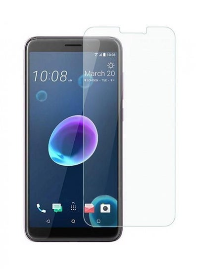 Buy Tempered Glass Screen Protector For HTC Desire 12 Clear in UAE