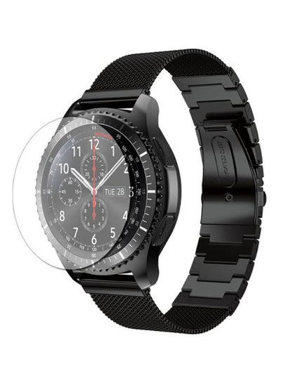 Buy Tempered Glass Screen Protector For Samsung Gear S3 Classic Smart Watch Clear in UAE