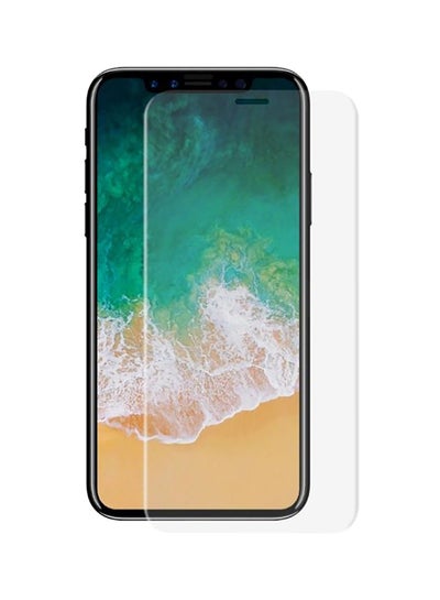 Buy Tempered Glass Screen Protector For iPhone X Clear in UAE