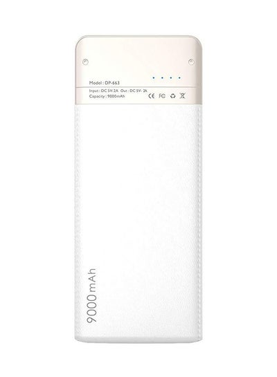 Buy 9000.0 mAh Dp663 Mobile Power Bank Charger For Iphone Ipad And Samsung Galaxy And More in UAE