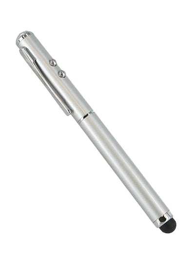 Buy 3N1 Capacitive Silver Stylus Pen  Laser Presentation Pointer  Led Light For Garmin Asus Garminfone in Saudi Arabia