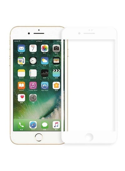 Buy 5D Tempered Glass for Apple iPhone 6s Full Screen Protector | White Frame in Saudi Arabia