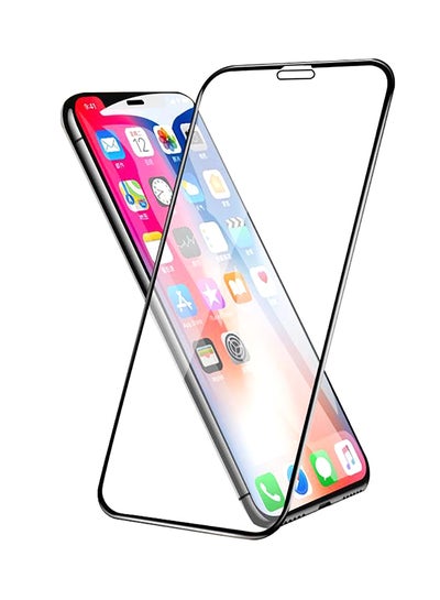 Buy iPhone x Tempered film 6D full Screen Protector, HD anti-blue light anti-fingerprint, black in UAE