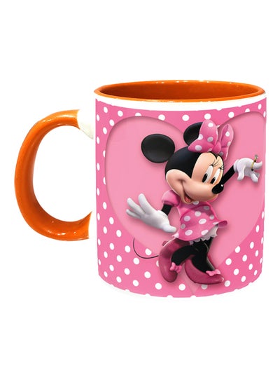 اشتري Minnie Mouse Polka Dot Printed Coffee Mug متعدد الألوان 11 أوقية في الامارات