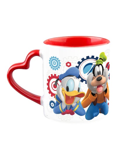 اشتري Mickey Mouse And Friends Printed Coffee Mug With Heart Shaped Handle متعدد الألوان 11 أوقية في الامارات