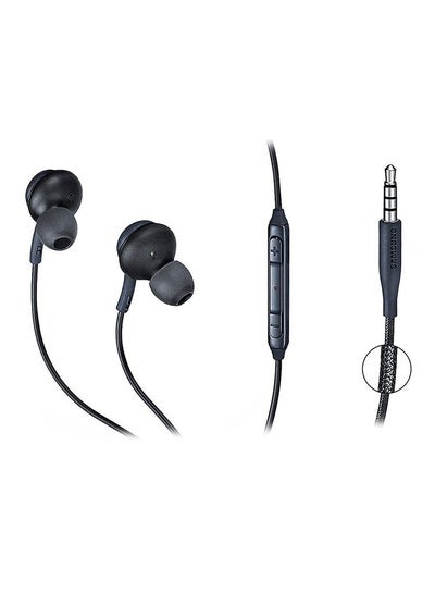 Buy 3.5 mm In-Ear Wired Headphone With Microphone Black in Saudi Arabia