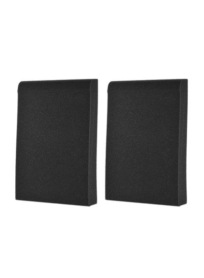 Buy 2-Piece Studio Speaker Foam Pads Black in UAE