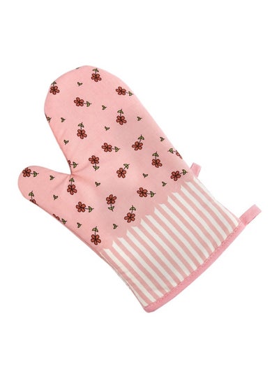 Buy Kitchen Oven Glove Pink 28x18centimeter in Saudi Arabia