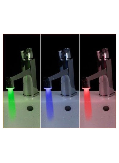 Buy Mini Copper 3-Color Water Stream Temperature Sensitive LED Faucet Tap Multicolour in Saudi Arabia