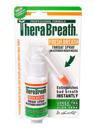 Buy Fresh Breath Throat Spray With Green Tea Xylitol And  Aloe Vera 30ml in Saudi Arabia