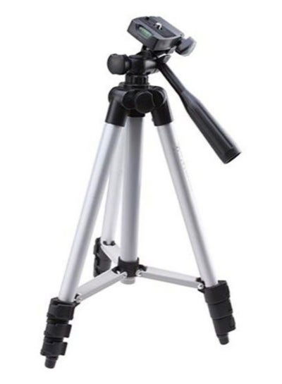 Buy Camera Tripod With 3-Way Head Tripod Black/White in Egypt